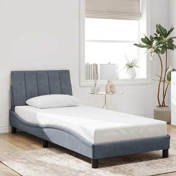 vidaXL Bedframe zonder matras Hanko 90x200 cm fluweel, Verzenden, Nieuw