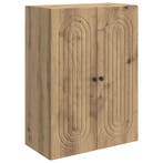vidaXL Wandkast Artisanaal eiken 66 x 34,5 x 90 cm Bewerkt, Verzenden