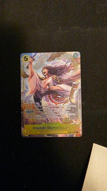 Bandai - 3 Card - One Piece - Kouzuki Momonosuke FULL ART, Nieuw