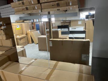 Spiegelkast met Led-verlichting Wit en Eiken 80, 100 en 120, Ophalen, Nieuw