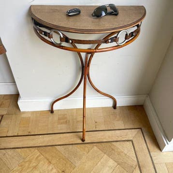 Bijzettafel - Metaal, Eik - Paard