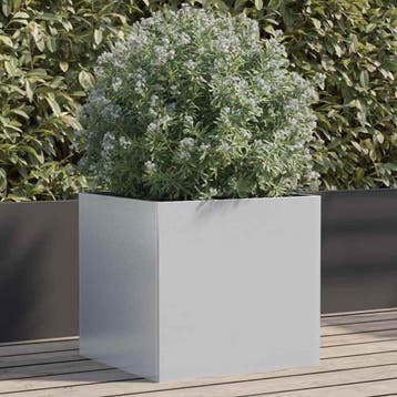 vidaXL Plantenbak 42x40x39 cm gegalvaniseerd staal, Tuin en Terras, Verzenden, Nieuw