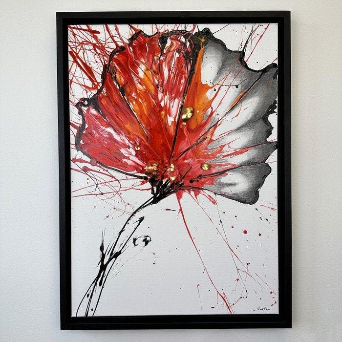 Santicri - From Chaos to Form, Flower 12, Antiquités & Art, Art | Peinture | Moderne