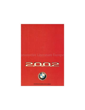 1974 BMW 2002 BROCHURE ENGELS (USA)