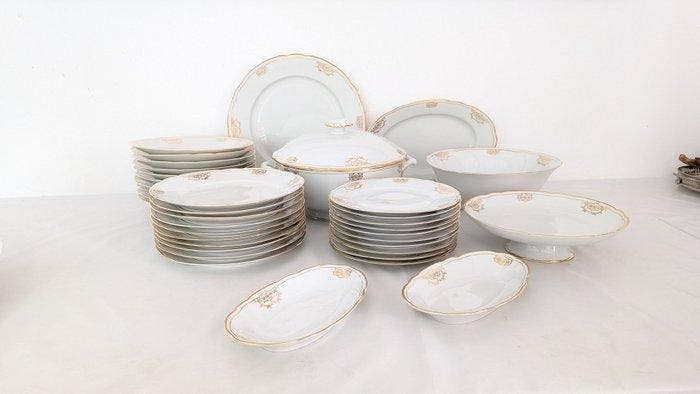 Richard Ginori - Tafelservies (37) - Porselein - Per 10, Antiquités & Art, Antiquités | Meubles | Tables