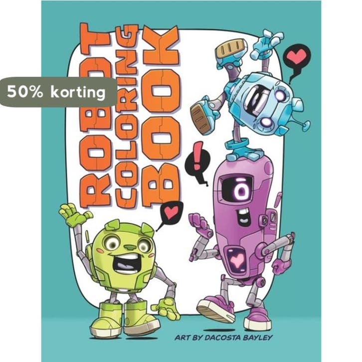 Robot Coloring Book 9780993642821 Chocolate Soop Inc, Boeken, Taal | Engels, Zo goed als nieuw, Verzenden