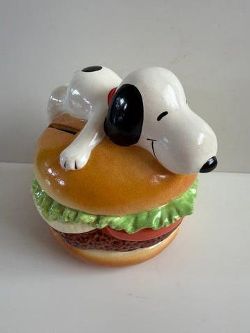 sculptuur, SNOOPY - 9.5 cm - Keramiek