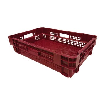 Nestbare Stapelkrat 600x400x140 mm euronorm 23l hdpe, Ophalen of Verzenden