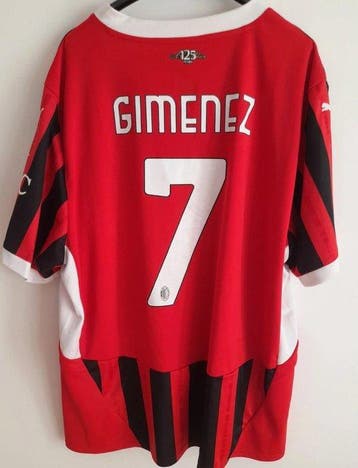 AC Milan - football - Gimenez - 2024 - Maillot de foot