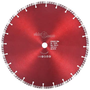 vidaXL Diamantzaagblad met turbo 350 mm staal, Verzenden