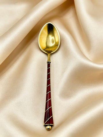 Lepel (5) - .925 zilver, Antiek en Kunst