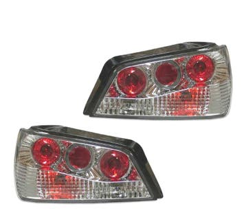 FEUX ARRIÈRE PEUGEOT 306  93-97 STYLE LEXUS CHROMÉ, Verzenden