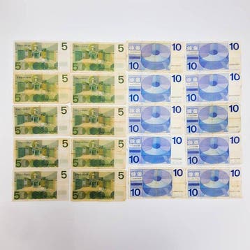 Pays-Bas. - 10 x 10 ,10 x 5 Gulden - 1968, 1966 - PL47, PL22
