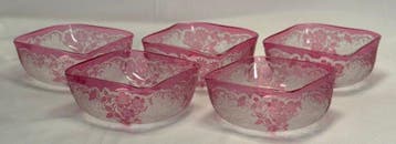 Baccarat - Fruitschaal (5) - Eglantier - Kristalglas,