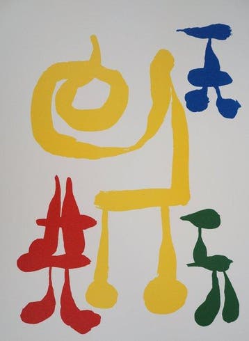 Joan Miro (1893-1983) - Famille surréaliste, Antiek en Kunst
