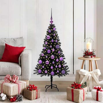 vidaXL Kerstboom Zwart 120 cm PVC, Verzenden, Nieuw