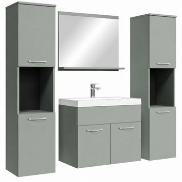 Badkamermeubel Set Montreal XL 60 x 35 cm - Mat Groen, Verzenden, Nieuw
