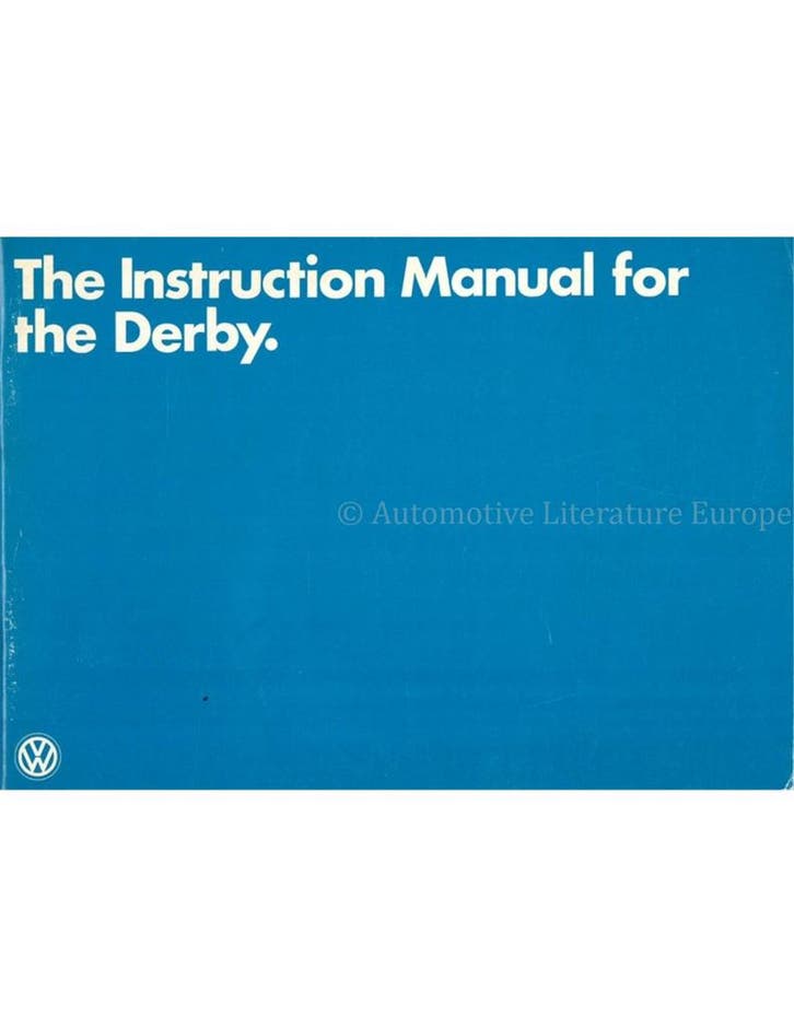 1978 VOLKSWAGEN DERBY INSTRUCTIEBOEKJE ENGELS, Auto diversen, Handleidingen en Instructieboekjes