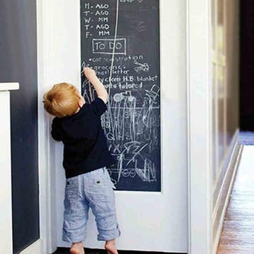 Krijtbord krijt bord sticker muursticker deur 45x200CM *ZWAR, Huis en Inrichting, Verzenden, Nieuw