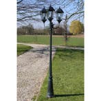 vidaXL Tuinlantaarn Brighton 3-arms 230 cm donkergroen/zwart, Verzenden