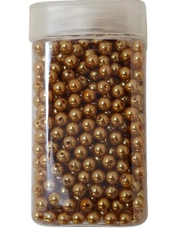 Rijgparels Pearls Goud 8 mm 220 gr. 475 stuks, Nieuw