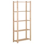 vidaXL Opbergrek 5-laags 80x28,5x170 cm massief grenenhout, Verzenden, Nieuw