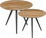 2dekans | Mica Decorations Jailey Bijzettafel - Set van 2 -, Huis en Inrichting, Tafels | Salontafels, Ophalen of Verzenden, Nieuw