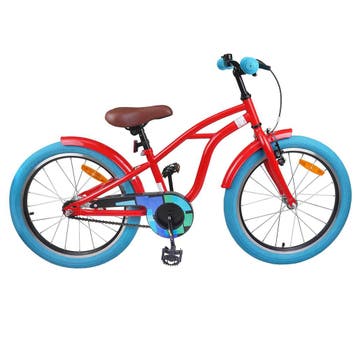 vidaXL Kinderfiets 22 Inch voor 7-12 jaar oud Rood, Verzenden, Nieuw