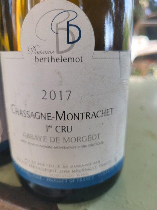 2017 Brigitte Berthelemot Abbaye de Morgeot -, Collections, Vins