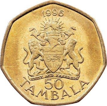 Malawi. 50 Tambala 1996 (Zonder minimumprijs)