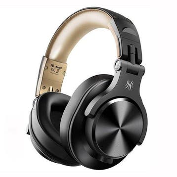 OneOdio Fusion A70 Zwart/Goud – Draadloze Over-Ear Koptel., Verzenden, Nieuw
