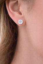 Zonder minimumprijs - Oorbellen - 18 karaat Witgoud -, Nieuw