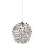 LED Hanglamp Trion Pety - Elegante Mat Chroom Aluminium E27, Verzenden