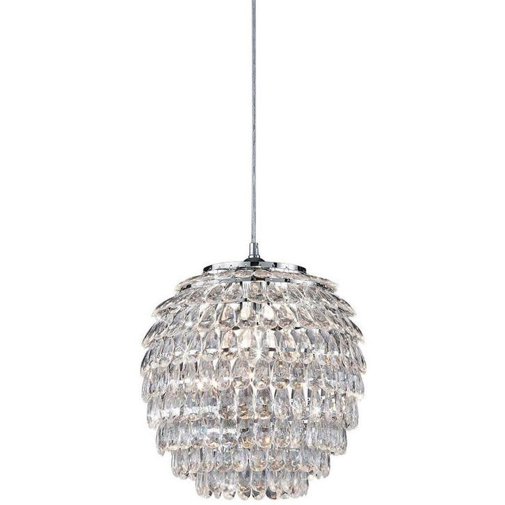 LED Hanglamp Trion Pety - Elegante Mat Chroom Aluminium E27, Huis en Inrichting, Lampen | Plafondlampen, Nieuw, Verzenden