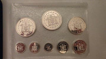 Belize. Elizabeth II. 1974 (Lot of 8 coins) (Zonder