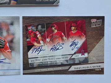 2019 Topps Topps Now LOTTO 3 CARTE TOPPS BASEBALL MLB -