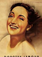 Dorothy Lamour (1943) - Very nice artwork of the MGM leading, Verzamelen, Nieuw