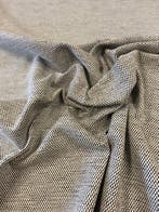 Hoogwaardig! Luxe geweven stof zwart en wit - Textiel - 400