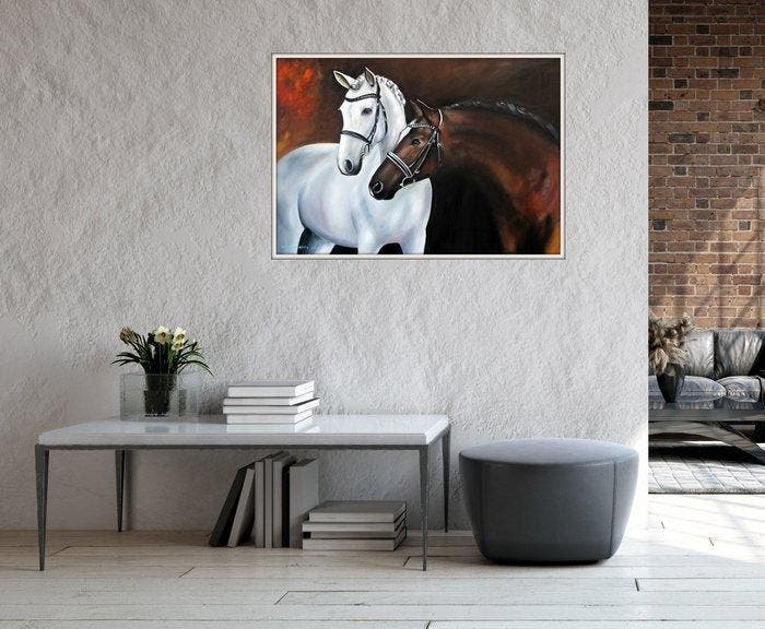 Iwona Kopczyska - Horses, Antiek en Kunst, Kunst | Schilderijen | Modern