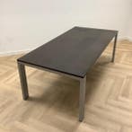 ARCO design tafel, 210x105 cm, donker/bruin hout - grijs, Gebruikt, Bureau