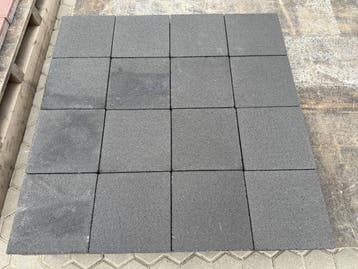 Veiling - 64,80 M2 Betonsteen Zwart 20x20x6 Cm, Tuin en Terras, Nieuw