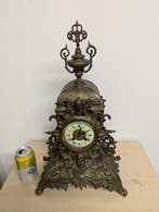 Horloge de table - Bronze - 1850-1900 - Pendule en bronze, Antiquités & Art