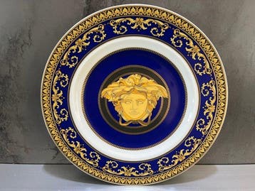 Vide-poche - Rosenthal - Versace - Médusa Blue, Antiquités & Art