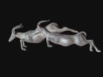 Post-middeleeuws Stunning Silver Pair of Antilope, Antiek en Kunst
