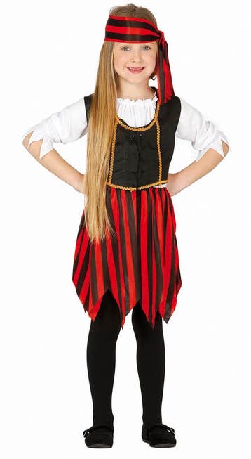 Piraten Kostuum Meisje, Kinderen en Baby's, Carnavalskleding en Verkleedspullen, Verzenden, Nieuw