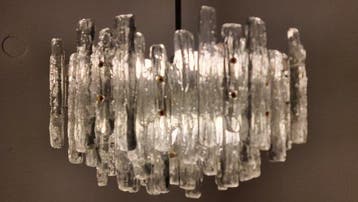 Kalmar - J.T. Kalmar - Plafondlamp - ijsglas