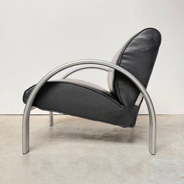 Chaise longue - Métal, Cuir