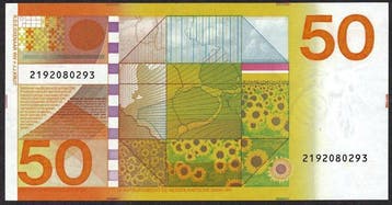 Pays-Bas. - 50 Gulden - 1982 - Zonnebloem - NVMH: 100-1 -
