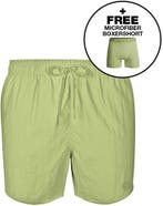 Muchachomalo Solid Zwembroek Groen maat Maat 52/54 (L) Heren, Maat 52/54 (L), Muchachomalo, Verzenden, Nieuw
