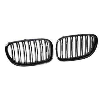 Dubbelspijls Glans Zwart Nieren BMW 7 Serie F01 F02 B2347, Nieuw, Voor, BMW